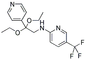 N-[2,2-DIETHOXY-2-(PYRIDIN-4-YL)ETHYL]-5-(TRIFLUOROMETHYL)-2-PYRIDINAMINE Struktur