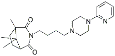 1,8,8-TRIMETHYL-3-[4-(4-PYRIDIN-2-YL-PIPERAZIN-1-YL)-BUTYL]-3-AZA-BICYCLO[3.2.1]OCTANE-2,4-DIONE Struktur