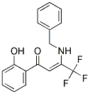 3-(N-BENZYLAMINO)-4,4,4-TRIFLUORO-1-(2-HYDROXYPHENYL)BUT-2-(Z)-ENE-1-ONE Struktur