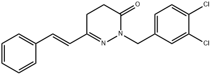 2-(3,4-DICHLOROBENZYL)-6-STYRYL-4,5-DIHYDRO-3(2H)-PYRIDAZINONE Struktur