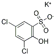 2-HYDROXY-3,5-DICHLOROBENZENESULFONIC ACID, POTASSIUM SALT Struktur