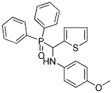 N1-[(DIPHENYLPHOSPHORYL)(2-THIENYL)METHYL]-4-METHOXYANILINE Struktur