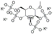 METHYL A-D-MANNOPYRANOSIDE 2,3,4,6-TETRASULFATE, POTASSIUM SALT Struktur