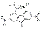 N4,N4-DIMETHYL-2,5,7-TRINITRO-9-OXO-9H-4-FLUORENECARBOXAMIDE Struktur