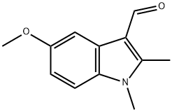 5-METHOXY-1,2-DIMETHYL-1H-INDOLE-3-CARBALDEHYDE Struktur