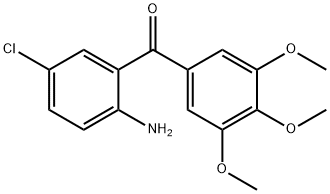 (2-AMINO-5-CHLORO-PHENYL)-(3,4,5-TRIMETHOXY-PHENYL)-METHANONE Struktur