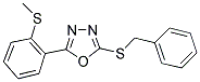 2-(BENZYLSULFANYL)-5-[2-(METHYLSULFANYL)PHENYL]-1,3,4-OXADIAZOLE Struktur