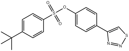 4-(1,2,3-THIADIAZOL-4-YL)PHENYL 4-(TERT-BUTYL)BENZENESULFONATE Struktur