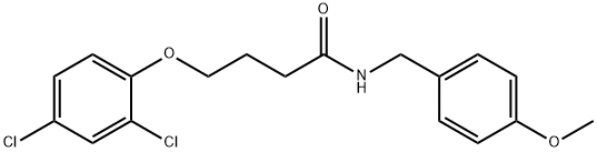 4-(2,4-DICHLOROPHENOXY)-N-(4-METHOXYBENZYL)BUTANAMIDE Struktur