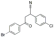 4-(4-BROMOPHENYL)-2-(4-CHLOROPHENYL)-4-OXOBUTANENITRILE Struktur