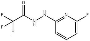 2,2,2-TRIFLUORO-N'-(6-FLUORO-2-PYRIDINYL)ACETOHYDRAZIDE Struktur