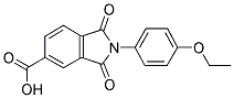 2-(4-ETHOXY-PHENYL)-1,3-DIOXO-2,3-DIHYDRO-1H-ISOINDOLE-5-CARBOXYLIC ACID Struktur