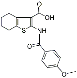 2-(4-METHOXY-BENZOYLAMINO)-4,5,6,7-TETRAHYDRO-BENZO[B]THIOPHENE-3-CARBOXYLIC ACID Struktur