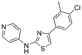 (4-(4-CHLORO-3-METHYLPHENYL)(2,5-THIAZOLYL))-4-PYRIDYLAMINE Struktur