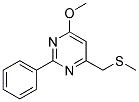 4-METHOXY-6-[(METHYLSULFANYL)METHYL]-2-PHENYLPYRIMIDINE Struktur