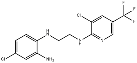 4-CHLORO-N1-(2-([3-CHLORO-5-(TRIFLUOROMETHYL)-2-PYRIDINYL]AMINO)ETHYL)-1,2-BENZENEDIAMINE Struktur