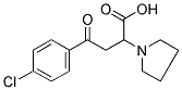 4-(4-CHLOROPHENYL)-4-OXO-2-(1-PYRROLIDINYL)BUTANOIC ACID Struktur