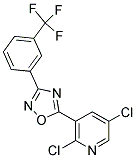 5-(2,5-DICHLORO-3-PYRIDYL)-3-[3-(TRIFLUOROMETHYL)PHENYL]-1,2,4-OXADIAZOLE Struktur