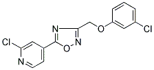 3-[(3-CHLOROPHENOXY)METHYL]-5-(2-CHLORO-4-PYRIDYL)-1,2,4-OXADIAZOLE Struktur