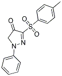 3-((4-METHYLPHENYL)SULFONYL)-1-PHENYL-2-PYRAZOLIN-4-ONE Struktur