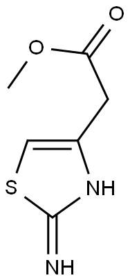 METHYL (2-IMINO-2,3-DIHYDRO-1,3-THIAZOL-4-YL)ACETATE Struktur