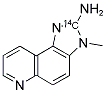 2-AMINO-3-METHYL-3H-IMIDAZO[4,5-F]QUINOLINE-2-14C Struktur