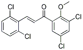 1-(3,5-DICHLORO-2-METHOXYPHENYL)-3-(2,6-DICHLOROPHENYL)PROP-2-EN-1-ONE Struktur