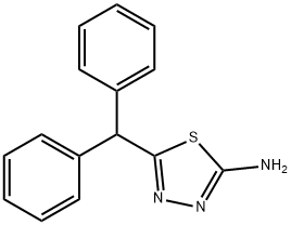 5-BENZHYDRYL-[1,3,4]THIADIAZOL-2-YLAMINE Struktur