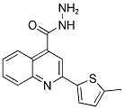 2-(5-METHYL-THIOPHEN-2-YL)-QUINOLINE-4-CARBOXYLIC ACID HYDRAZIDE Struktur