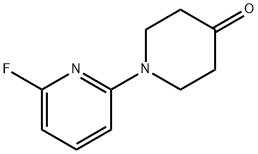 1-(6-FLUORO-2-PYRIDINYL)TETRAHYDRO-4(1H)-PYRIDINONE Struktur