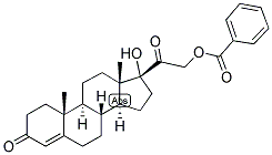 4-PREGNEN-17,21-DIOL-3,20-DIONE 21-BENZOATE Struktur