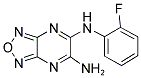 N-(6-AMINO[1,2,5]OXADIAZOLO[3,4-B]PYRAZIN-5-YL)-N-(2-FLUOROPHENYL)AMINE Struktur