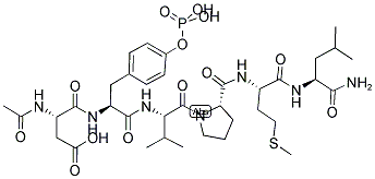 AC-ASP-TYR(PO3H2)-VAL-PRO-MET-LEU-NH2 Struktur