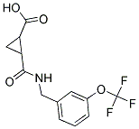 2-(N-((3-(TRIFLUOROMETHOXY)PHENYL)METHYL)CARBAMOYL)CYCLOPROPANECARBOXYLIC ACID Struktur