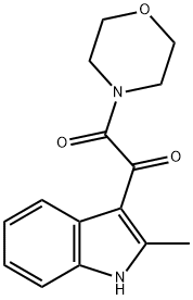 1-(2-METHYL-1H-INDOL-3-YL)-2-MORPHOLINO-1,2-ETHANEDIONE Struktur