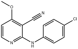 2-(4-CHLOROANILINO)-4-METHOXYNICOTINONITRILE Struktur