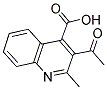 3-ACETYL-2-METHYL-QUINOLINE-4-CARBOXYLIC ACID Struktur