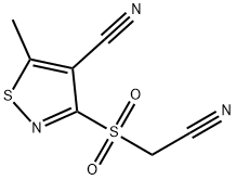 3-[(CYANOMETHYL)SULFONYL]-5-METHYL-4-ISOTHIAZOLECARBONITRILE Struktur