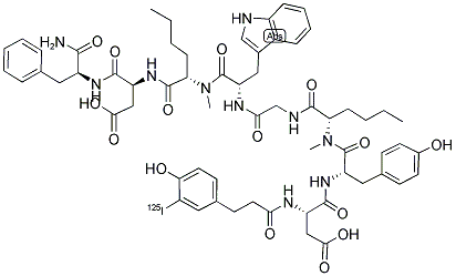 CCK-8 (SULFATED), 125I-LABELLED WITH BOLTON-HUNTER REAGENT Struktur