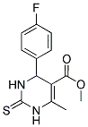 METHYL 2-(4-FLUOROPHENYL)-6-METHYL-4-THIOXO-2H,3H,5H-3,5-DIAZINECARBOXYLATE Struktur