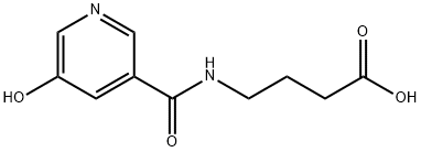 4-([(5-HYDROXYPYRIDIN-3-YL) CARBONYL] AMINO) BUTANOIC ACID Struktur