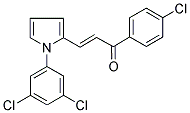 1-(4-CHLOROPHENYL)-3-[1-(3,5-DICHLOROPHENYL)-1H-PYRROL-2-YL]PROP-2-EN-1-ONE Struktur