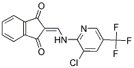 2-(((3-CHLORO-5-(TRIFLUOROMETHYL)-2-PYRIDYL)AMINO)METHYLENE)INDANE-1,3-DIONE Struktur