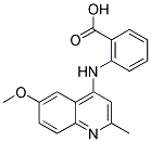 2-(6-METHOXY-2-METHYL-QUINOLIN-4-YLAMINO)-BENZOIC ACID Struktur