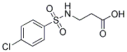 3-(4-CHLORO-BENZENESULFONYLAMINO)-PROPIONIC ACID Struktur