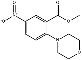 METHYL 2-MORPHOLINO-5-NITROBENZENECARBOXYLATE Struktur