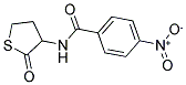 4-NITRO-N-(2-OXOTETRAHYDRO-3-THIOPHENYL)BENZENECARBOXAMIDE Struktur