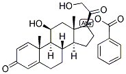 1,4-PREGNADIEN-11-BETA, 17,21-TRIOL-3,20-DIONE 17-BENZOATE Struktur