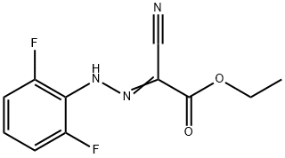 ETHYL 2-CYANO-2-[2-(2,6-DIFLUOROPHENYL)HYDRAZONO]ACETATE Struktur