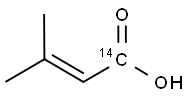 3,3-DIMETHYLACRYLIC ACID, [1-14C] Struktur